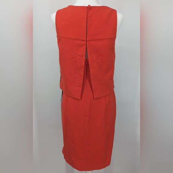 Eliza J Nordstrom Red Crepe Popover Sleeveless Mini Dress Size 8 NWT - Picture 5 of 12